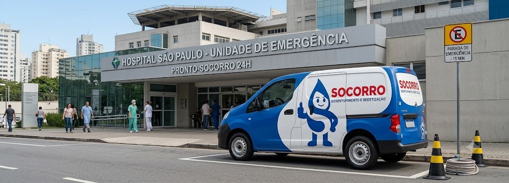Profissional realizando Desentupimento e Manutenção Preventiva para Hospitais, Clínicas e Postos de Saúde em Ilhota